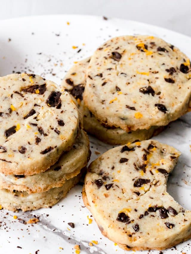 Chocolate Orange Shortbread Cookies Recipe