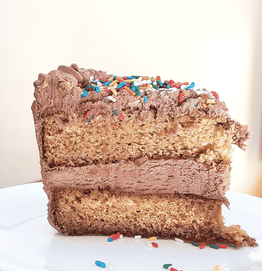 brown butter Nutella cake
