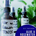 aloe and rosewater facial toner