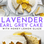 Earl Grey Lavender Cake Recipe with Honey Lemon Glaze | Chenée Today