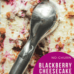 no churn blackberry cheesecake ice cream