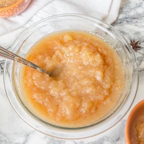 Simple, healthy recipe for making pear applesauce in the pressure cooker. The best instant pot vegan pear applesauce recipe - no sugar added!