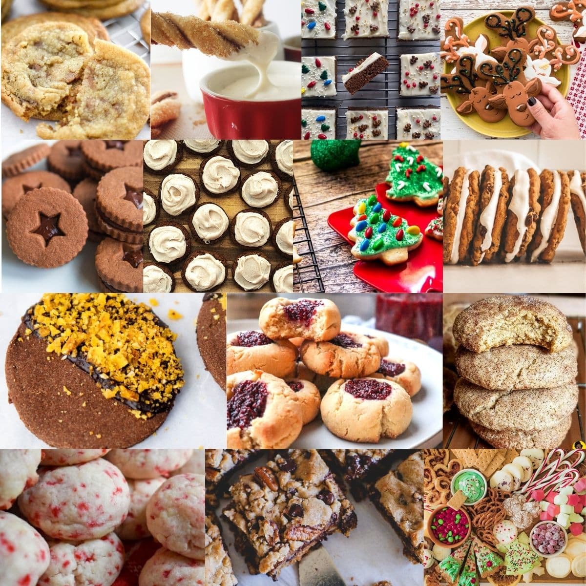 collage of best cookies for cookie exchange