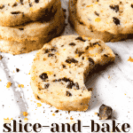 Easy, Homemade Slice and Bake Chocolate Orange Shortbread Cookies Recipe | Chenée Today