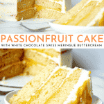 Passionfruit Cake Recipe - Fluffy, Moist Vanilla Cake with Passionfruit Curd | Chenée Today