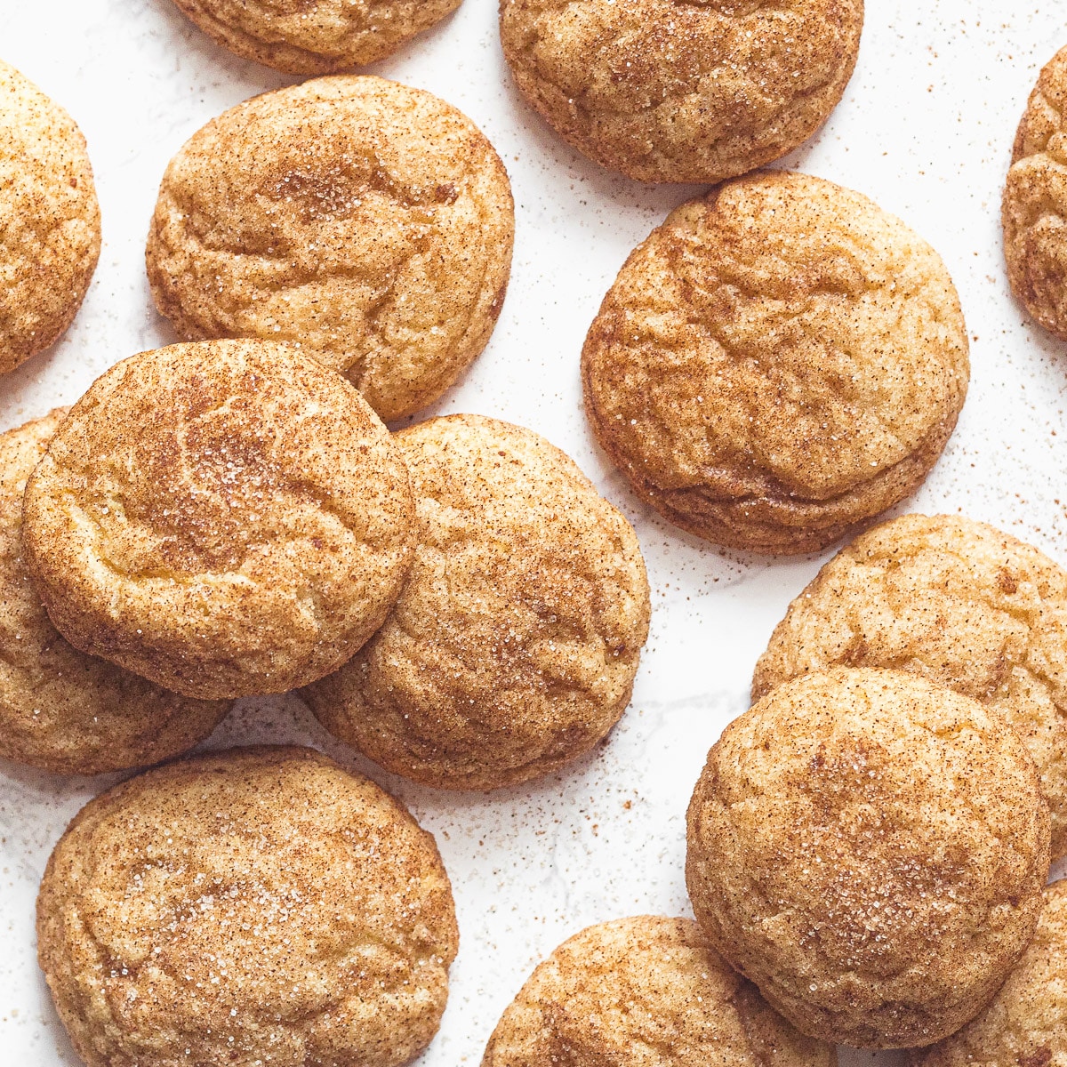 easy snickerdoodle recipe without cream of tartar seen from above