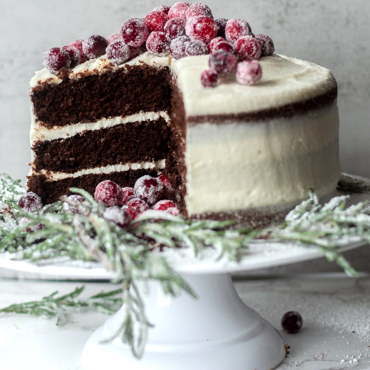 Chocolate Spice Cake with Rich Cream Cheese Frosting  
