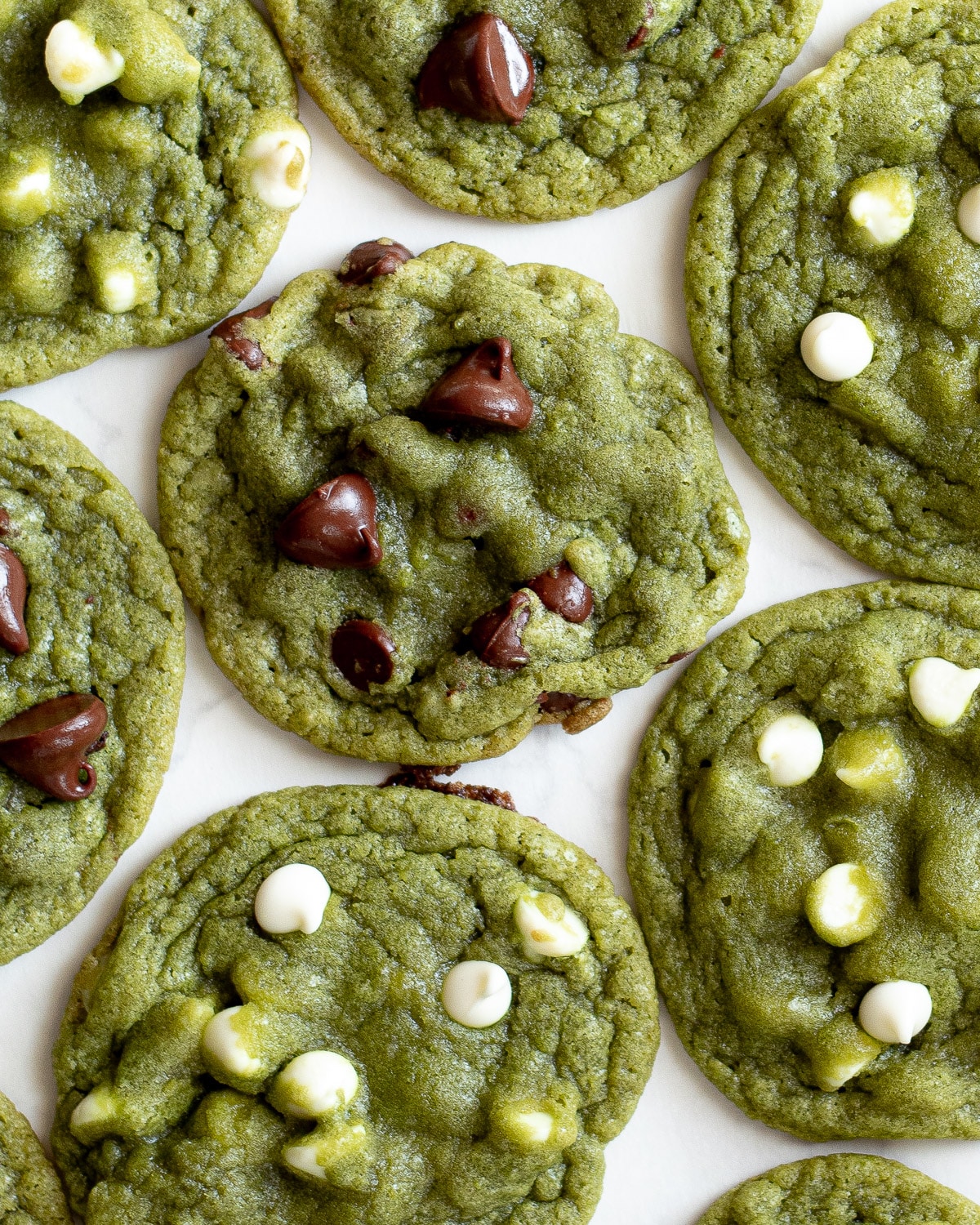 Best Chewy Matcha White Chocolate Cookies