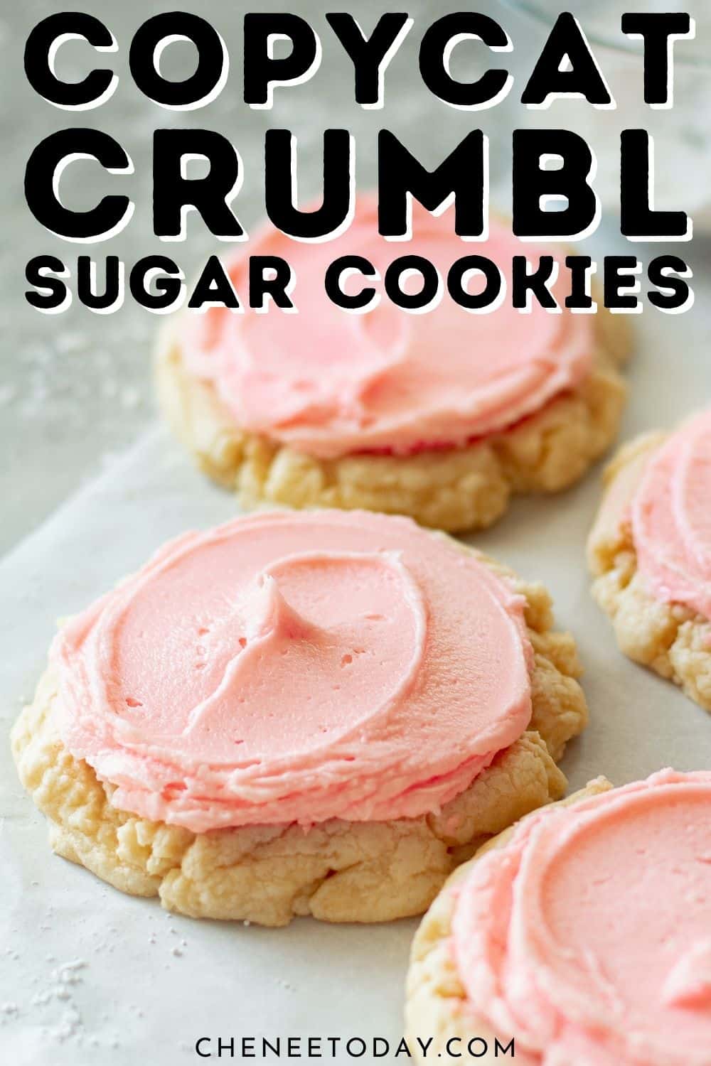 pin image for crumbl chilled sugar cookies