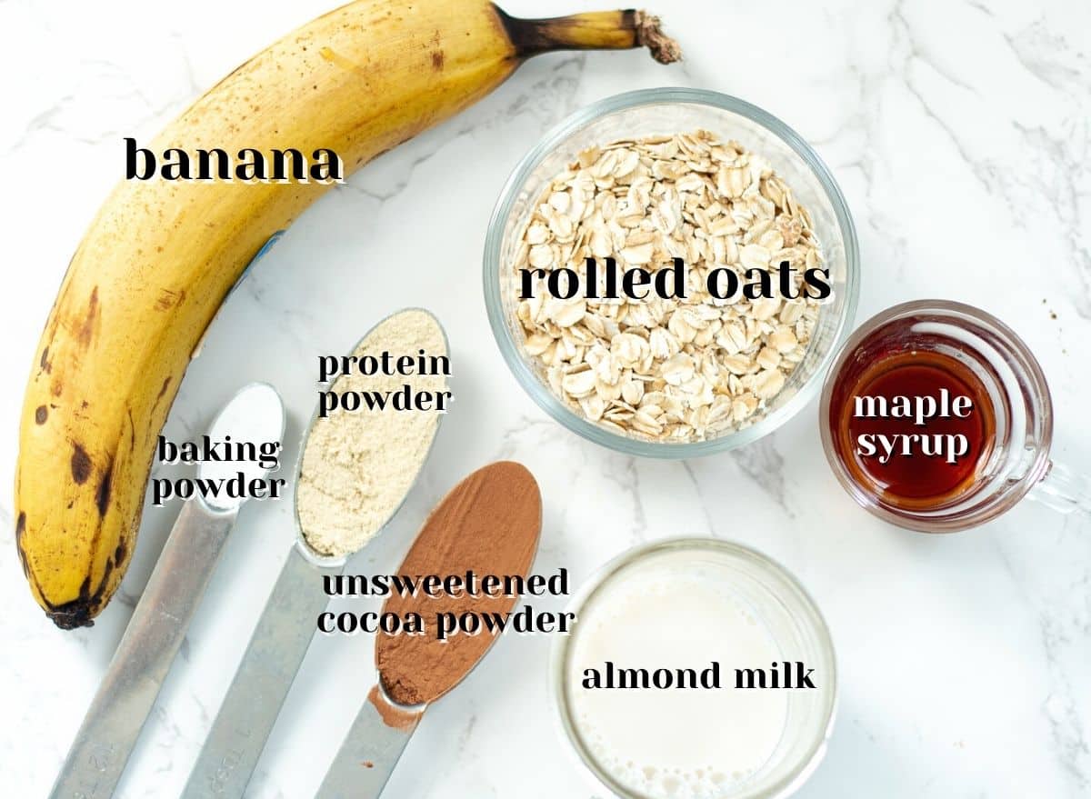 protein baked oats for one ingredients