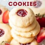 strawberry shortbread cookies pin