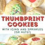 thumbprint cookies with icing pin image