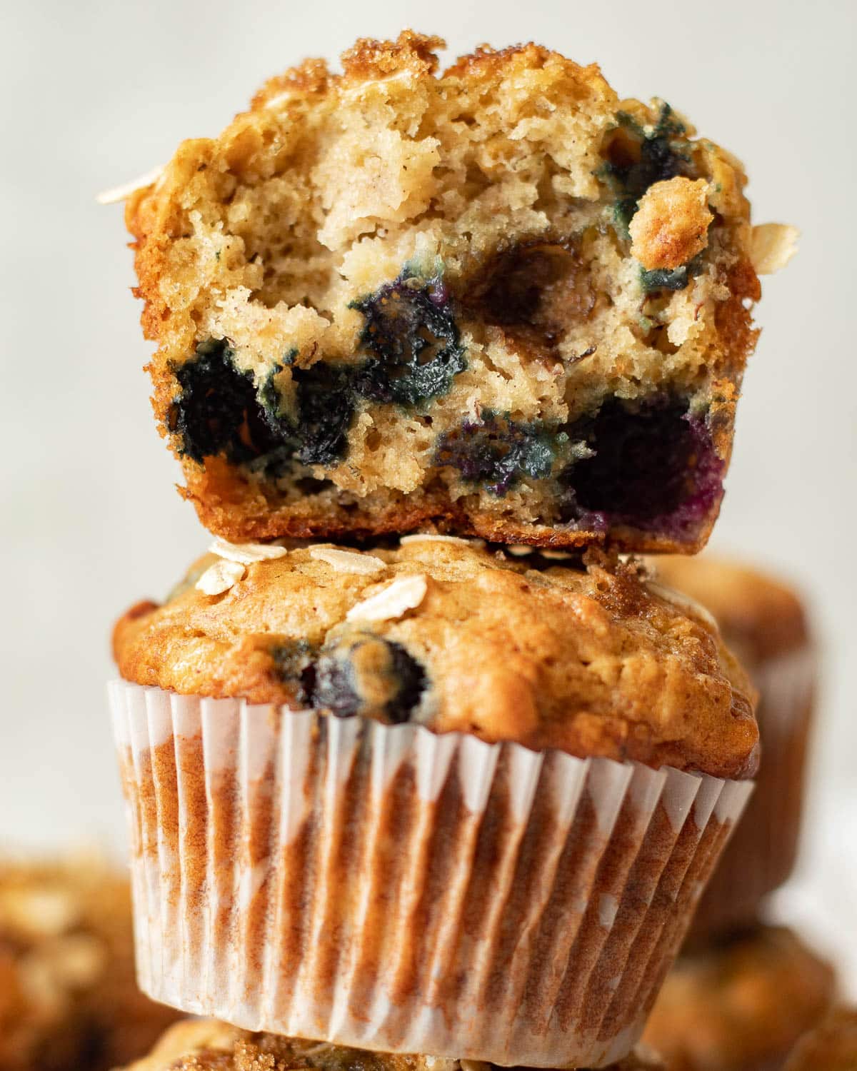 banana blueberry oat muffins baby