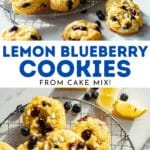 lemon blueberry cookies pin