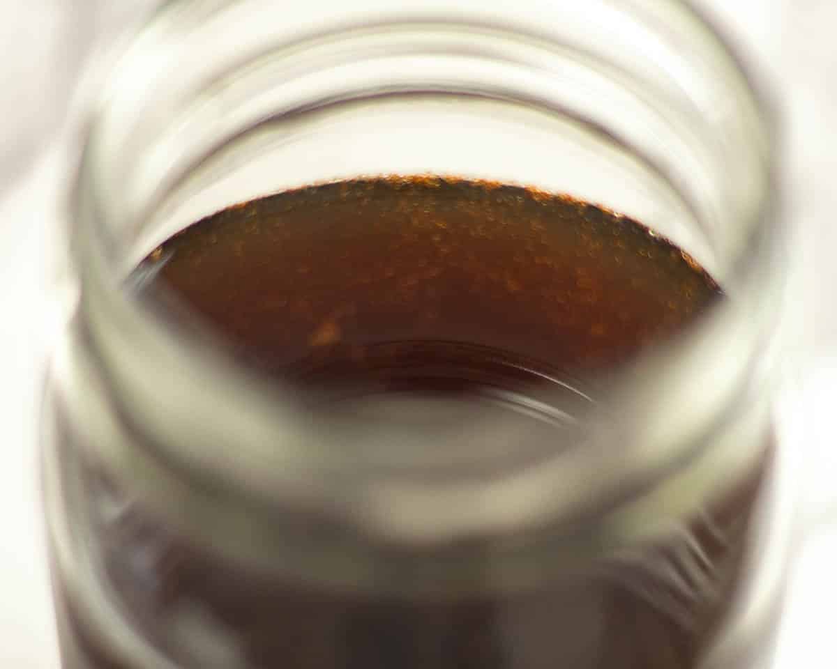starbucks brown sugar syrup recipe in a jar